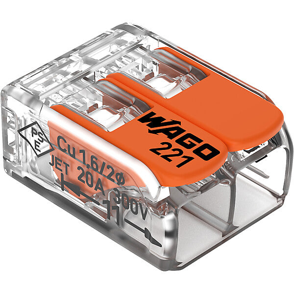 WAGO Compact-Verbindungsklemme 2-Leiter bis 4qmm 221-412